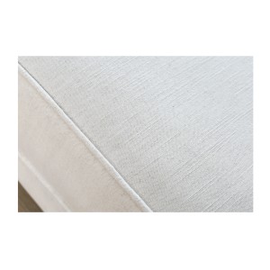 Zoom sur la texture du canapé droit convertible MILES blanc