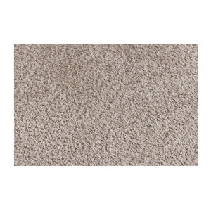 Zoom sur la texture du canapé convertible droit en tissu bouclette beige de la collection MILES
