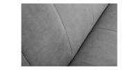Zoom sur la texture du canapé droit convertible DANNA gris
