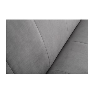 Zoom sur la texture du canapé droit convertible DANNA gris