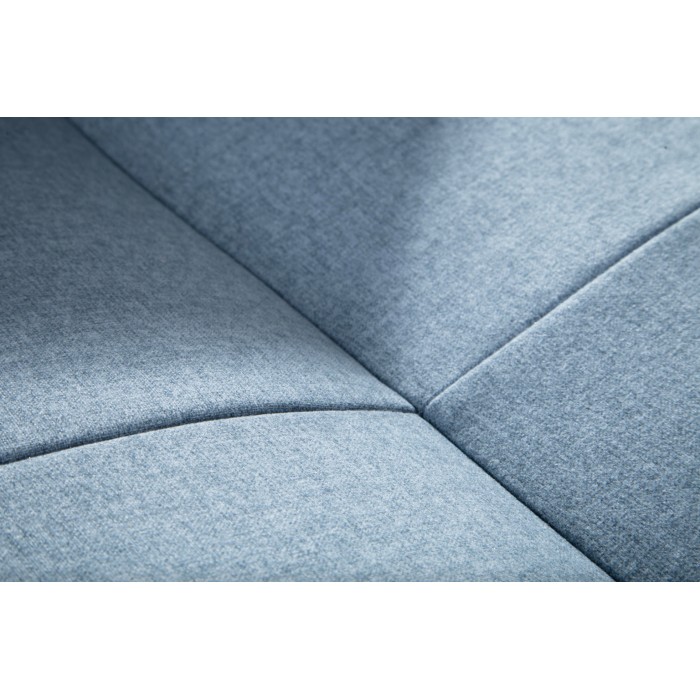 Divano dritto DANNA azzurro chiaro – Divano scandinavo trasformabile in tessuto