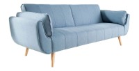 Canapé droit convertible DANNA bleu