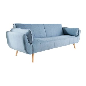 Canapé droit convertible DANNA bleu
