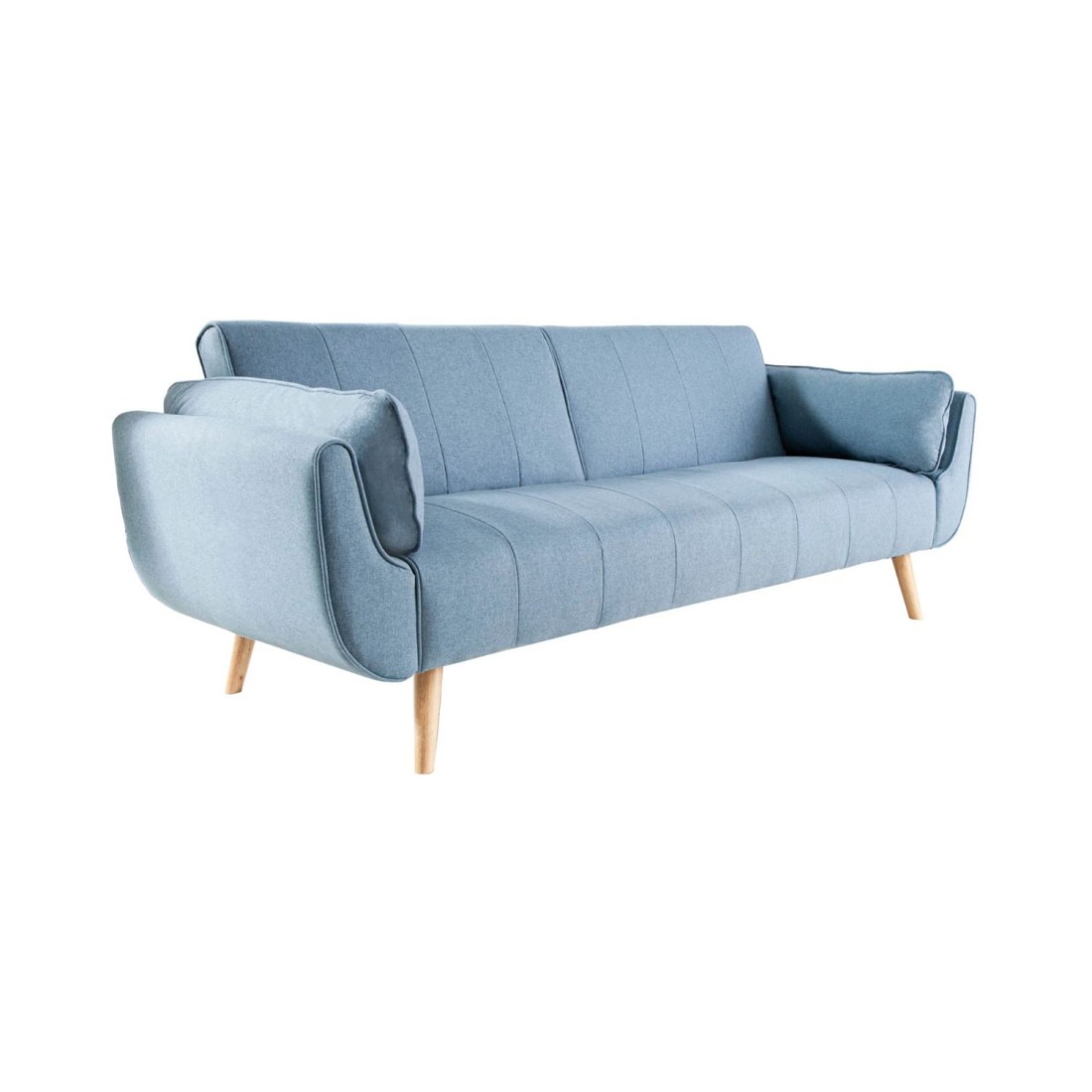 Canapé droit convertible DANNA bleu