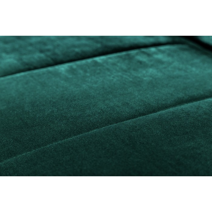 Sofa recht DANNA smaragdgroen – Scandinavische converteerbare fluwelen sofa