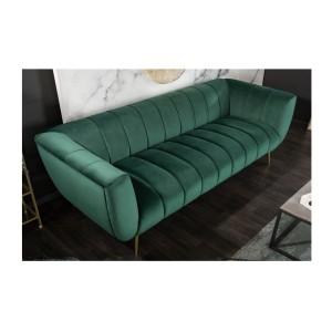 Canapé droit NORA vert émeraude vu de haut