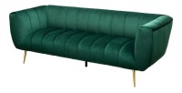 Canapé droit NORA vert émeraude