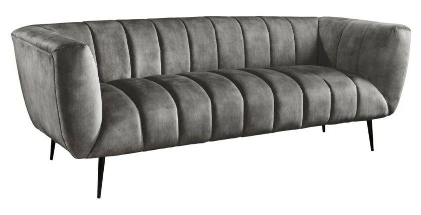 Canapé droit NORA gris