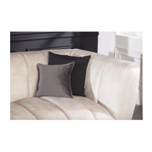 Zoom sur l'angle du canapé droit DANNA blanc