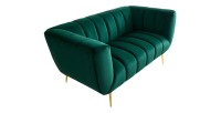 Canapé droit NORA vert en 165cm