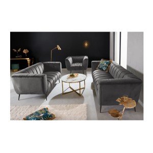 Canapé droit NORA gris en 165cm avec d'autres modèles