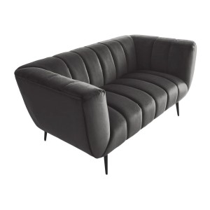 Canapé droit NORA gris en 165cm