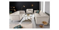 Canapé droit NORA blanc en 165cm avec d'autres modèles
