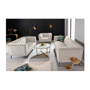 Canapé droit NORA blanc en 165cm avec d'autres modèles