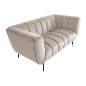 Canapé droit NORA blanc en 165cm