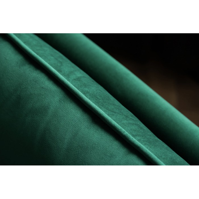 Sofá derecho NEVISI verde esmeralda – Sofá escandinavo convertible en terciopelo