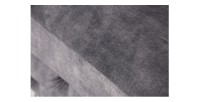 Zoom sur la tranche du pouf VELENA gris