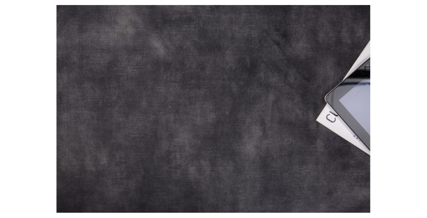 Zoom sur l'assise du pouf VELENA gris