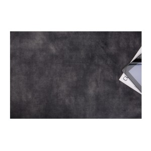 Zoom sur l'assise du pouf VELENA gris