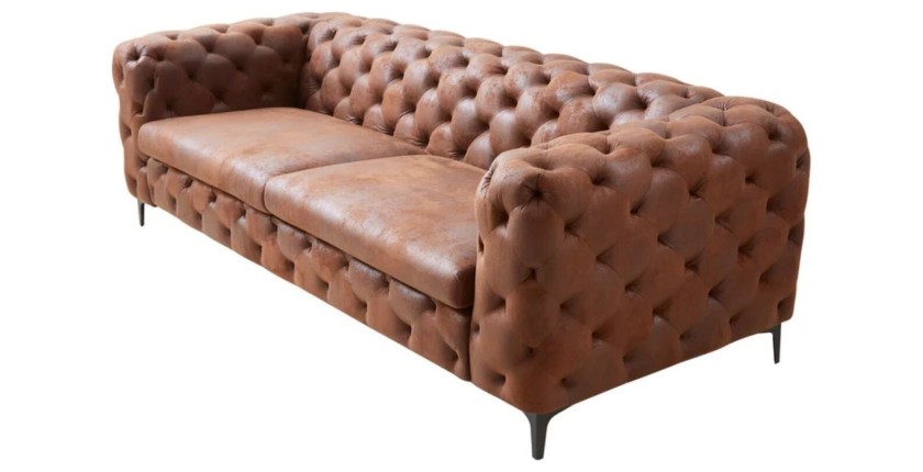 Canapé droit VELENA marron