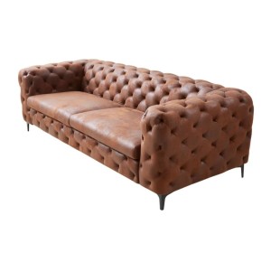 Canapé droit VELENA marron