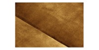 Zoom sur les détails du canapé droit VELENA jaune moutarde