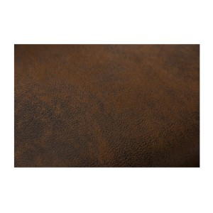 Zoom sur la texture du canapé d'angle VELENA marron