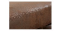 Zoom sur la texture du pouf VELENA marron