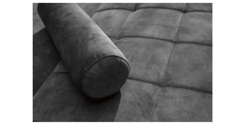 Zoom sur la texture du canapé convertible ATELIA gris