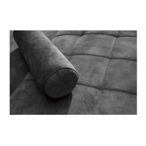 Zoom sur la texture du canapé convertible ATELIA gris