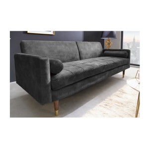 Canapé convertible ATELIA gris vu de bas