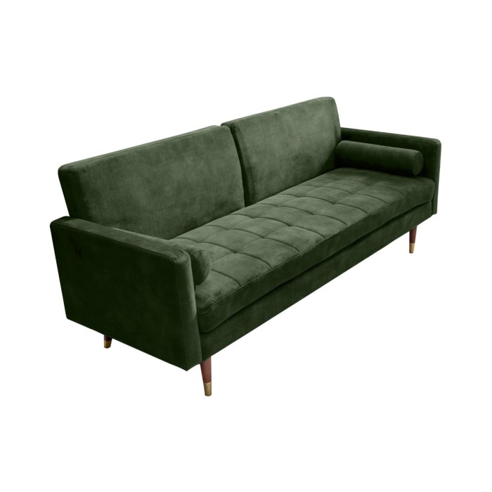Canapé convertible ATELIA vert foncé