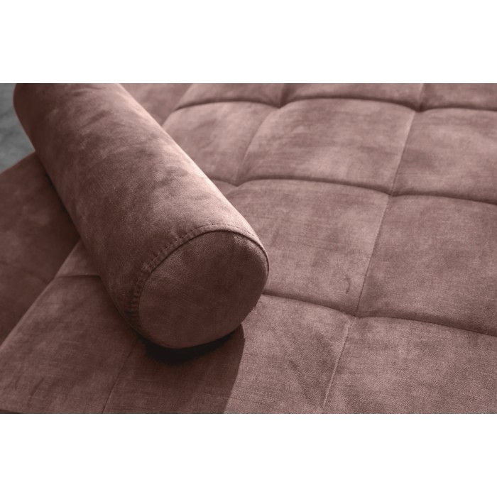 Zoom sur la texture du canapé convertible ATELIA rose