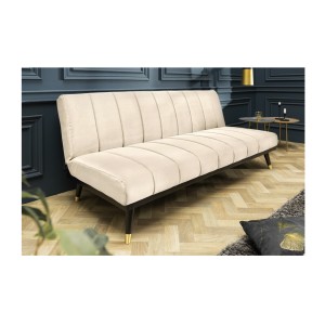 Canapé convertible FILI blanc mis en situation