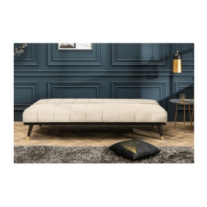 Canapé convertible FILI blanc en mode lit