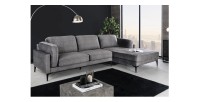 Canapé d'angle URBANE gris mis en situation