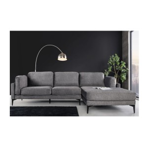 Canapé d'angle URBANE gris vu de face