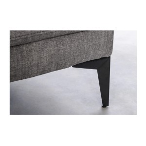 Zoom sur les pieds du canapé d'angle URBANE gris