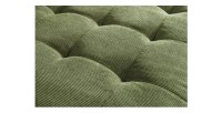 Zoom sur le motif du canapé avec angle réversible CITY vert