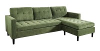 Canapé avec angle réversible CITY vert