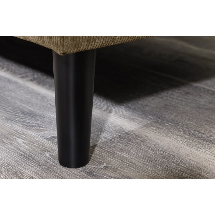 Ecksofa CITY braun reversibel – Zeitgenössisches Sofa aus Cordstoff