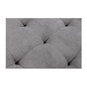 Zoom sur le motif du canapé avec angle réversible CITY gris clair