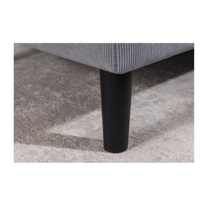 Zoom sur l'un des pieds du canapé avec angle réversible CITY gris clair