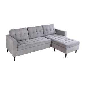Canapé avec angle réversible CITY gris clair