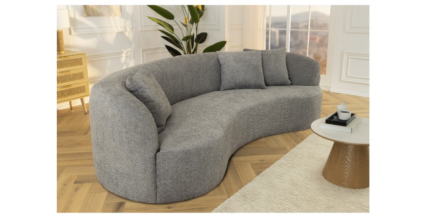 Canapé SOREN gris vu de côté