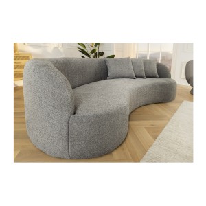 Canapé SOREN gris vu de près et de côté