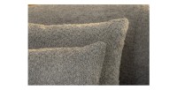 Zoom sur les coussins du canapé SOREN gris
