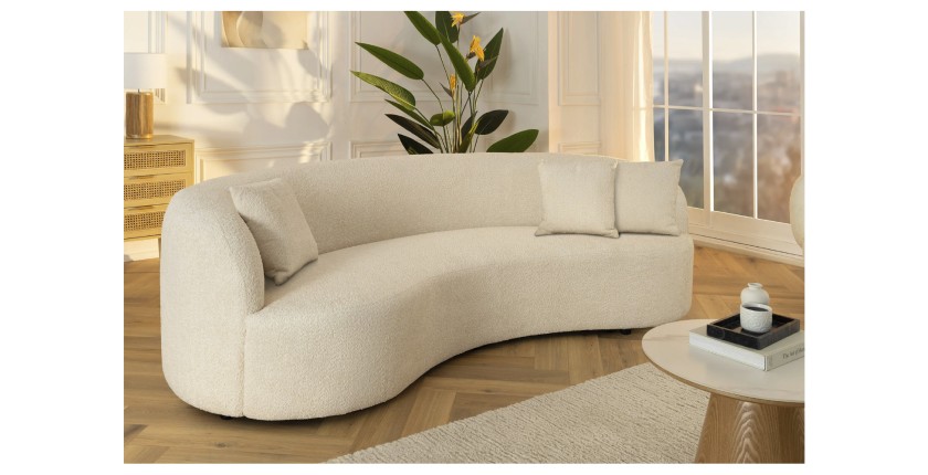 Canapé SOREN blanc mis en situation