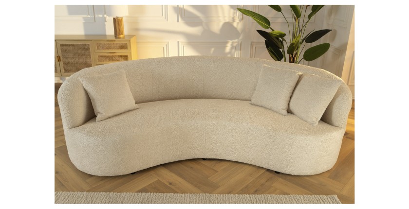 Canapé SOREN blanc vu de face