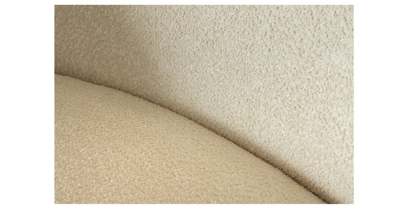 Zoom sur les textures du canapé SOREN blanc